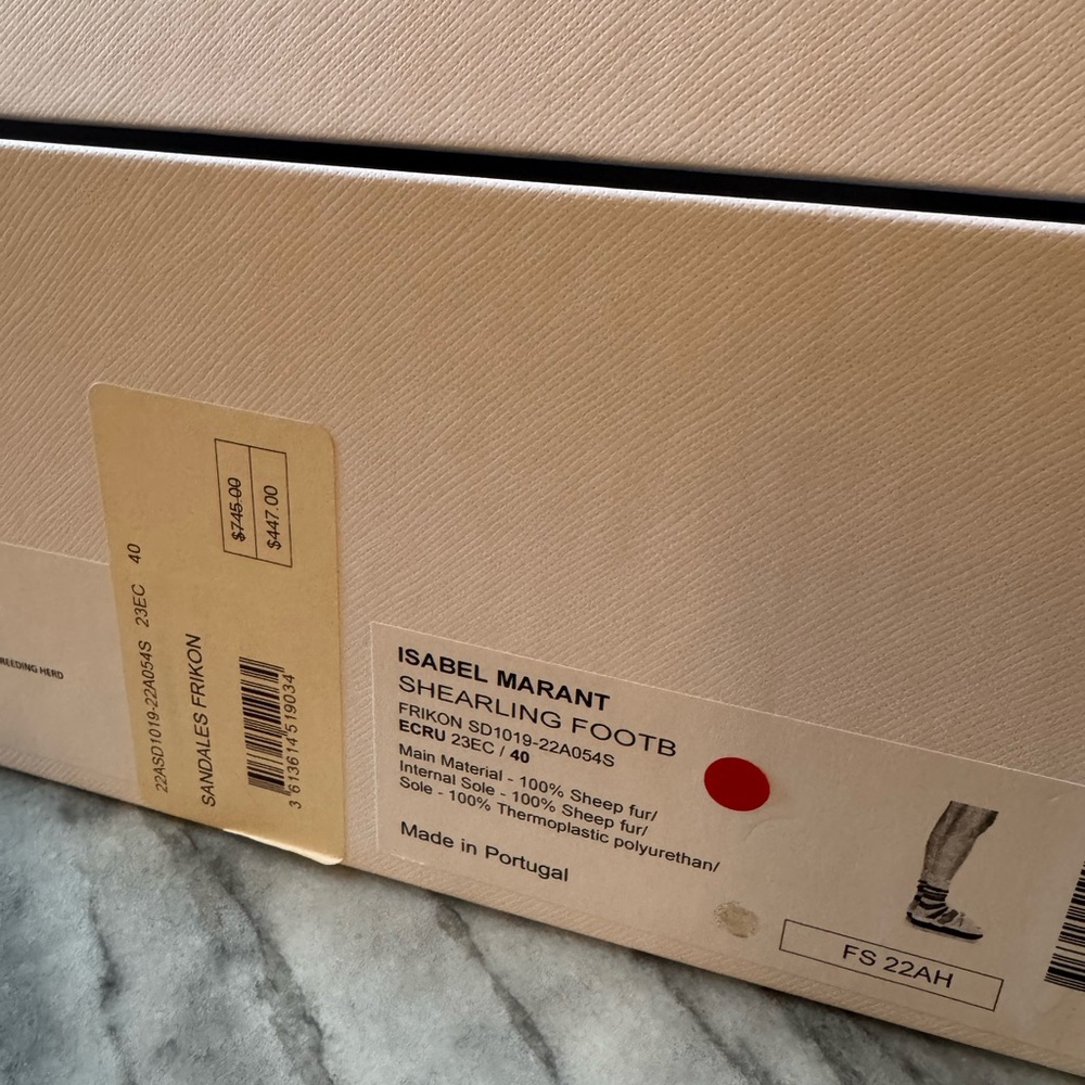 ISABEL MARANT Frikon Shearling Sandals - Picture 14 of 15